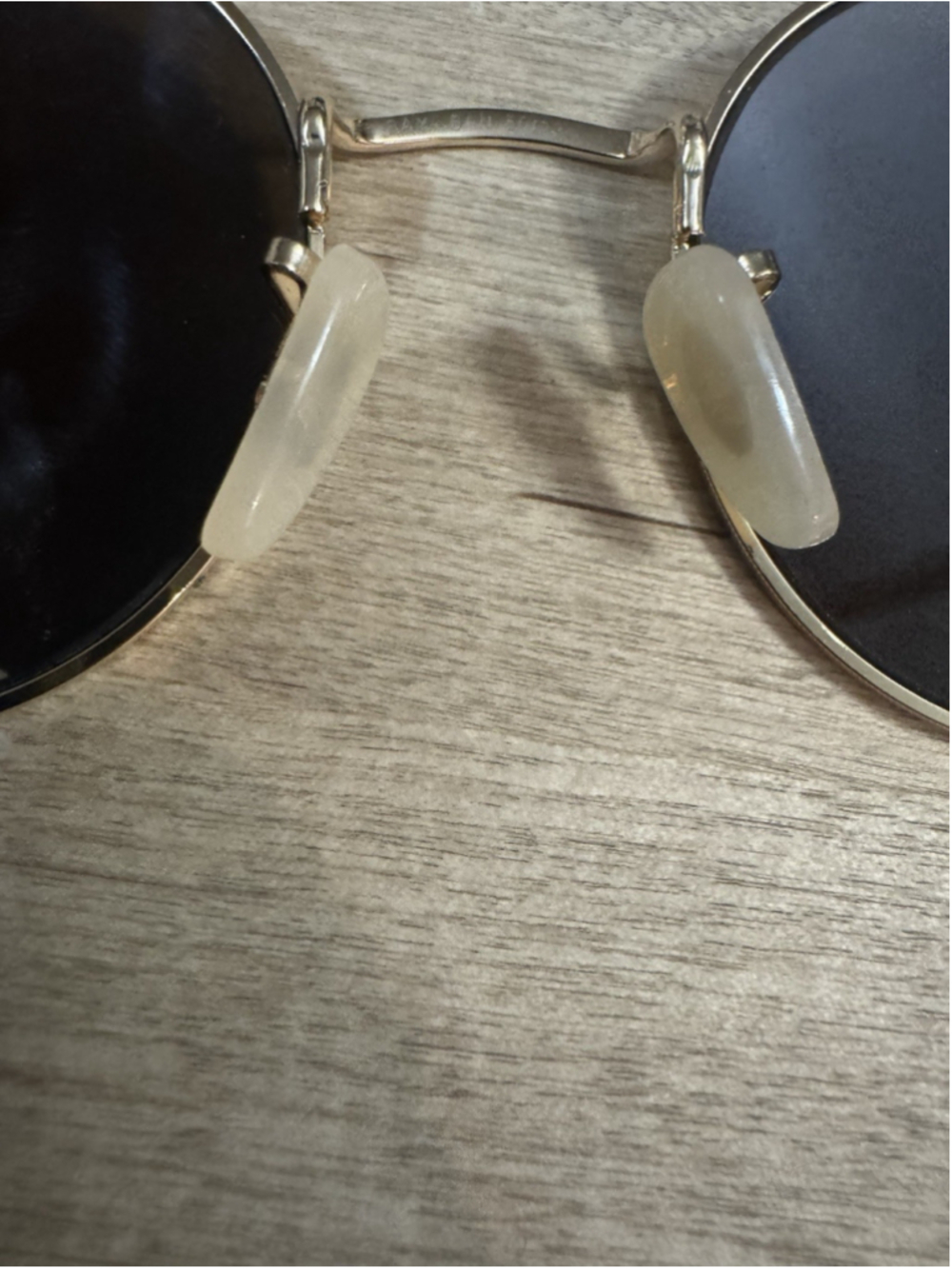 RAY-BAN Round Double Bridge Gold Tone Sunglasses - Picture 10 of 10